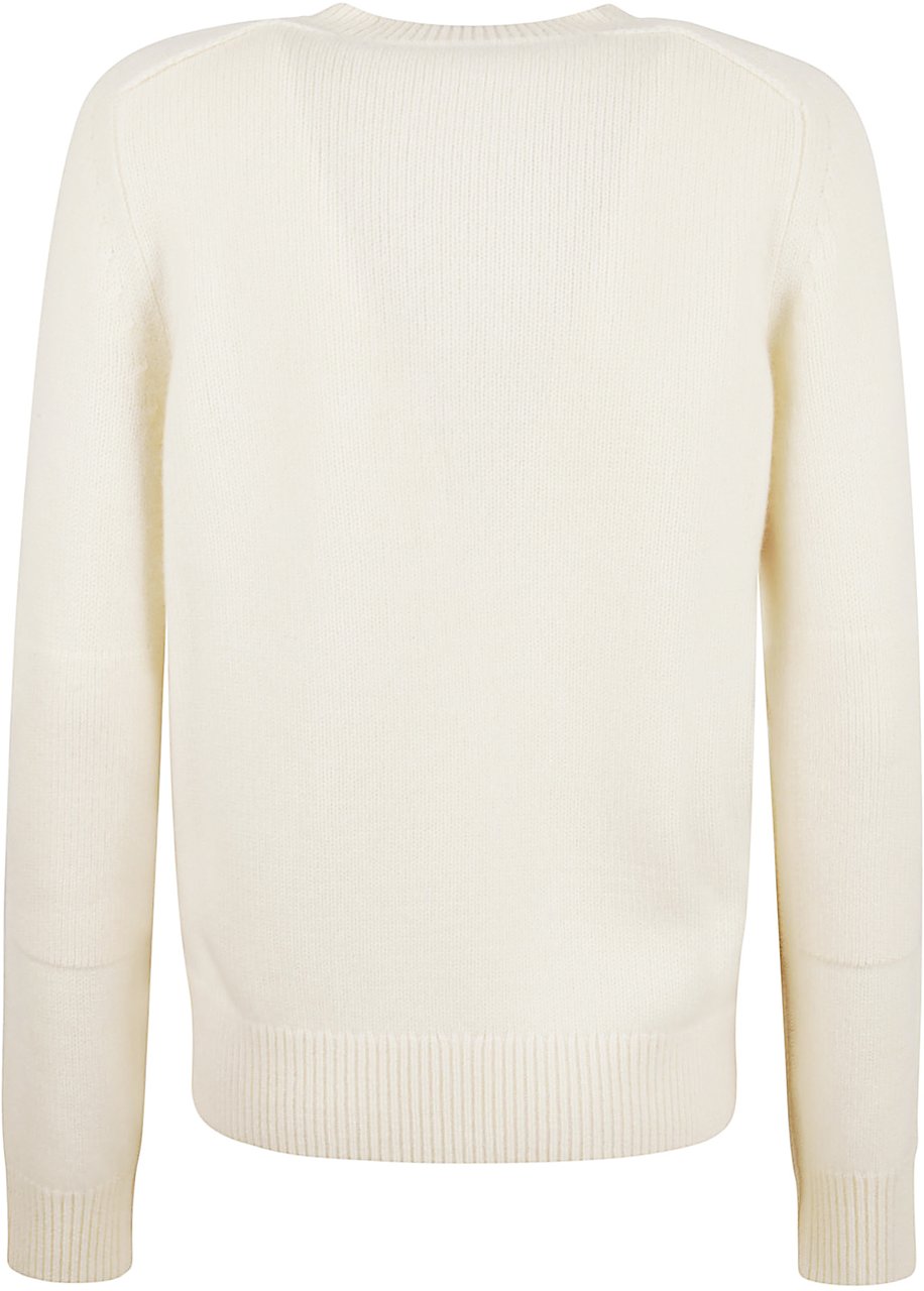 Burberry Crew-Neck Cashmere Sweater Neutraal