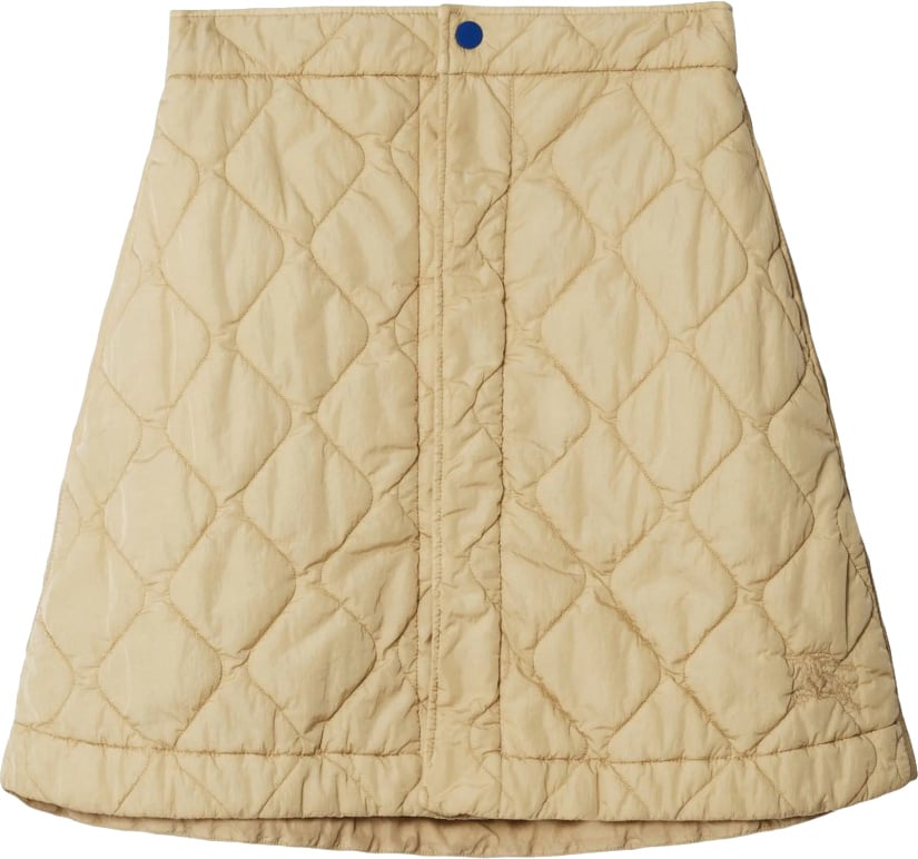 Burberry Quilted Textured Skirt Neutraal