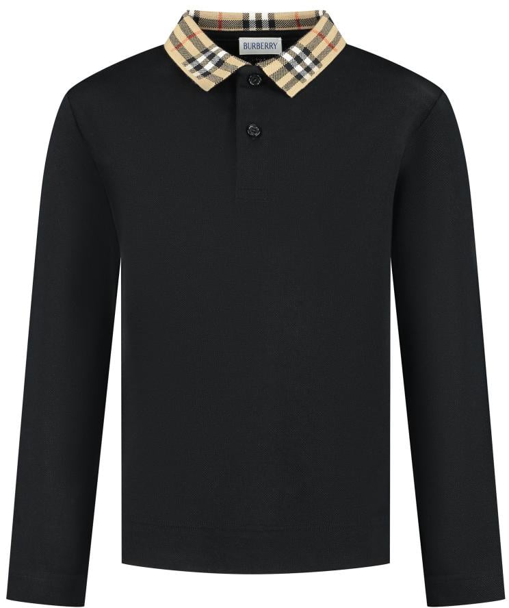 Burberry Kid Boy Polo Shirts Zwart