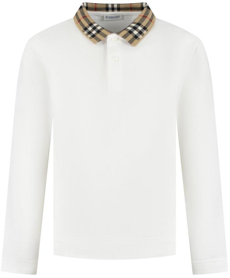 Burberry Kid Boy Polo Shirts Wit