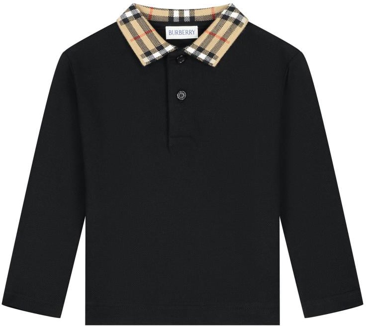 Burberry Inf Boy Polo Shirts Zwart