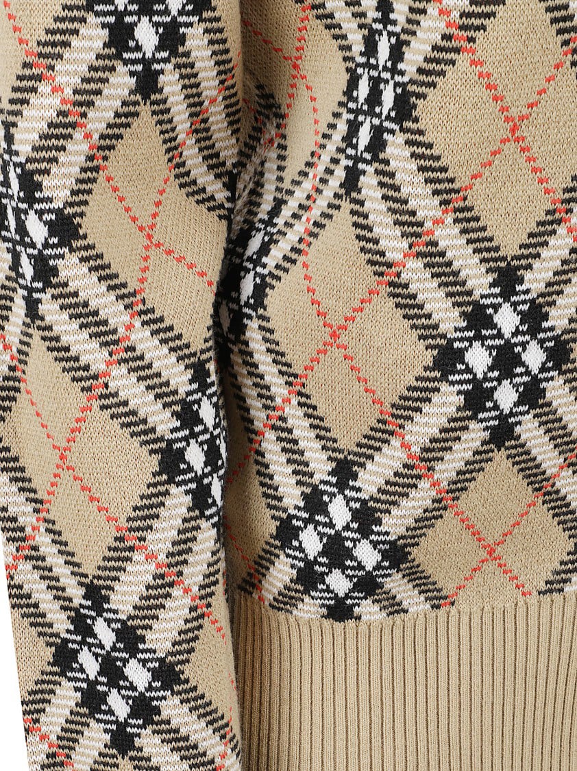 Burberry Wool Blend Cardigan Neutraal