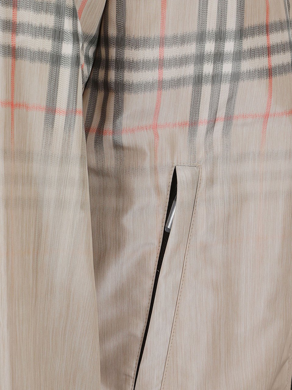 Burberry Gradient Check Bomber Jacket Roze