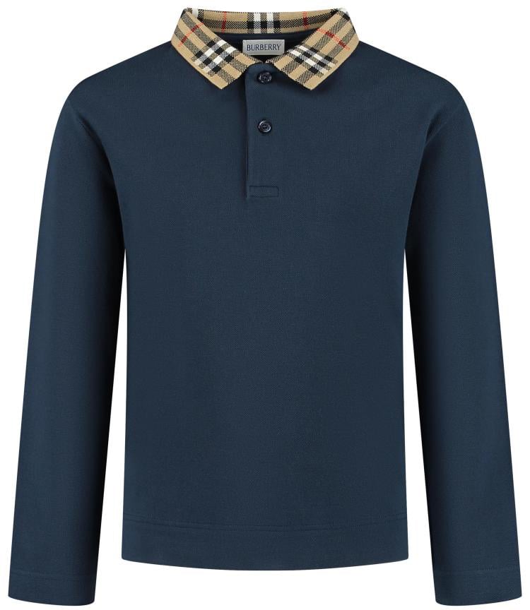 Burberry Kid Boy Polo Shirts Blauw