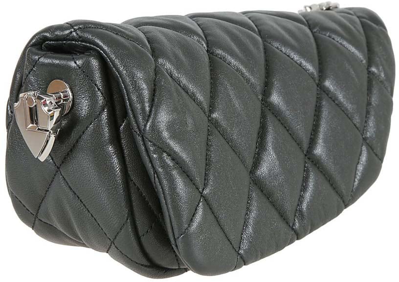 Burberry Quilted Lamb Leather Bag Grijs
