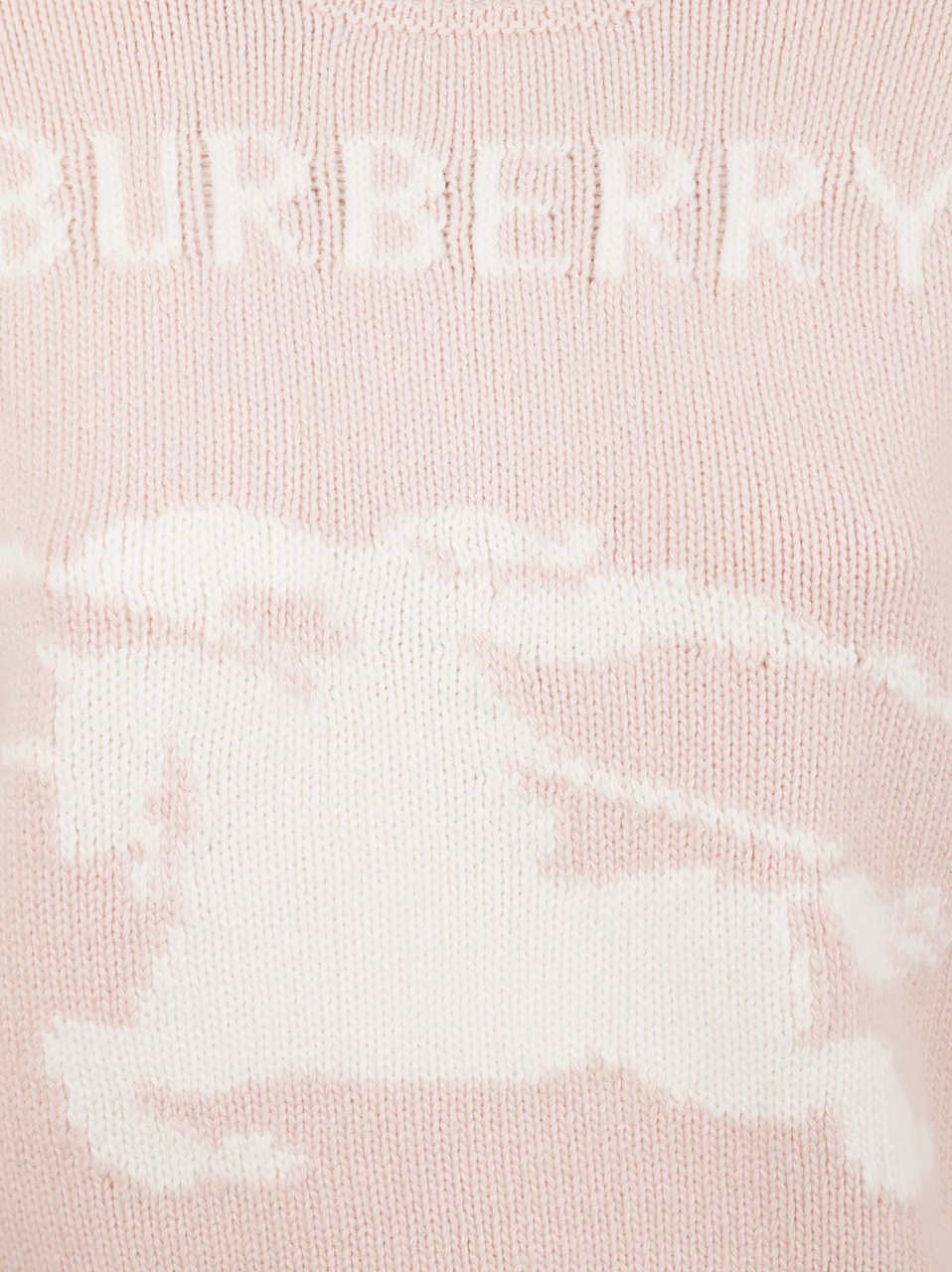 Burberry Short-Sleeve Wool-Cashmere Sweater Neutraal