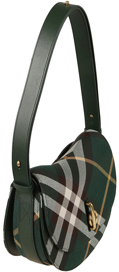 Burberry Classic Plaid Shoulder Bag Groen