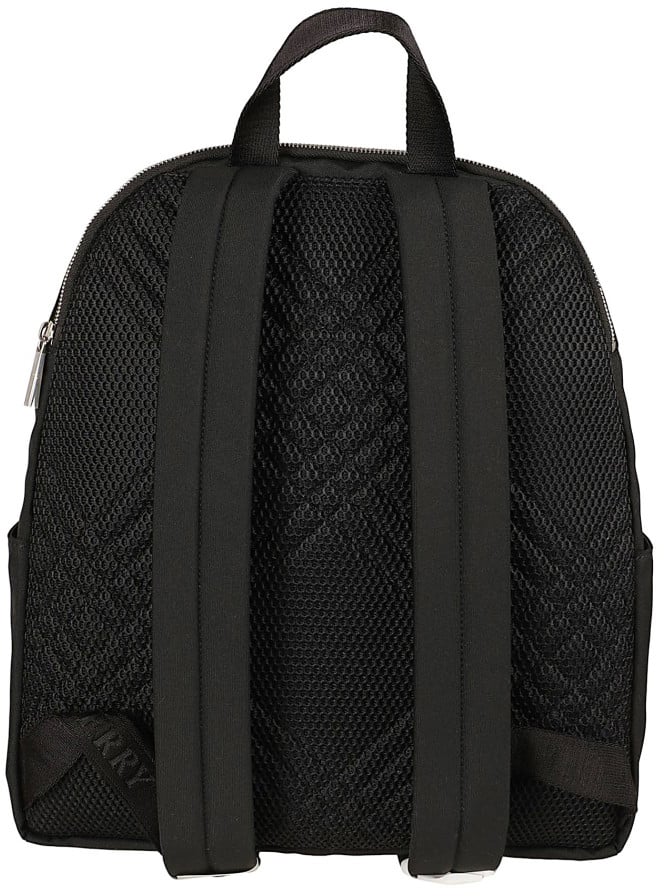Burberry Coated Nylon Twill Backpack Zwart