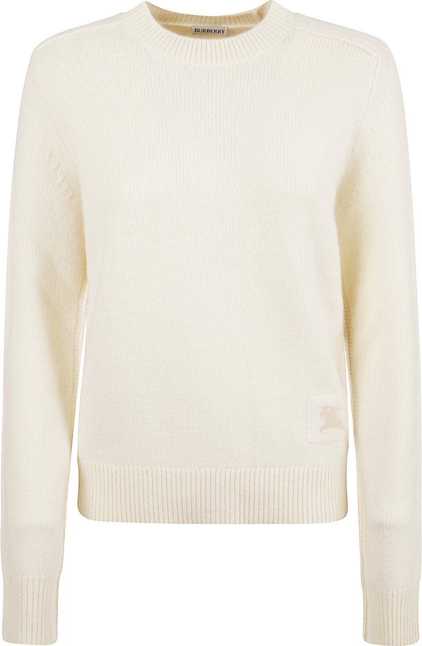 Burberry Crew-Neck Cashmere Sweater Neutraal