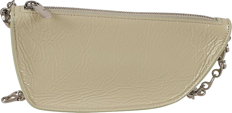 Burberry Textured Lamb Leather Bag Neutraal