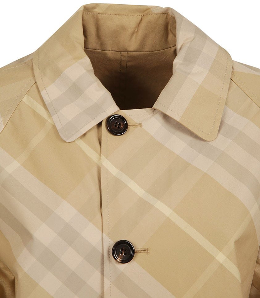 Burberry Classic Plaid Tailored Coat Neutraal