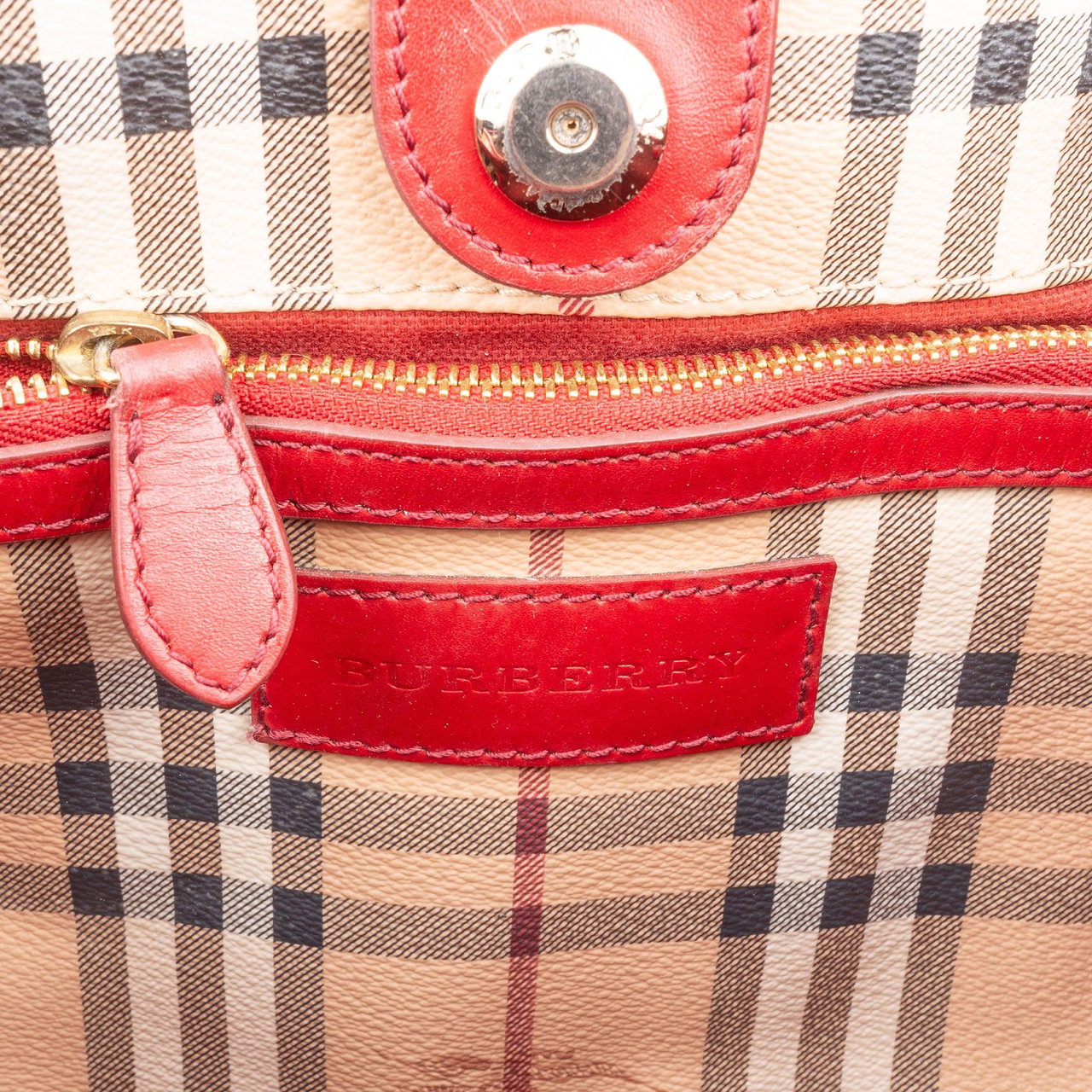 Burberry Burberry Nova-Check Monogram Canterbury Shoulder Bag Beige