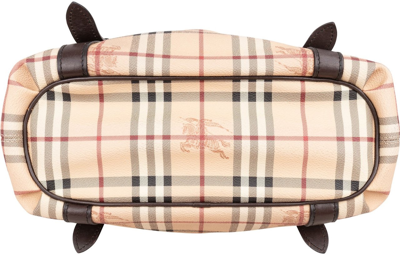 Burberry Burberry Nova-Check Monogram Haymarket Shoulder Bag Bruin