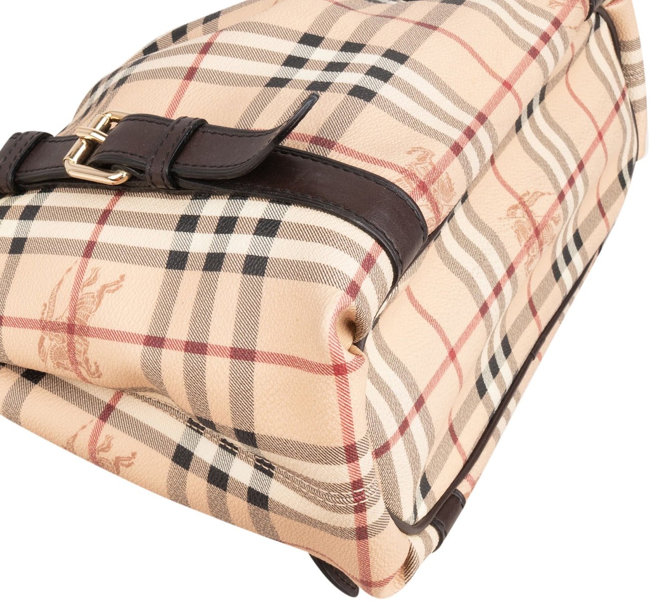Burberry Burberry Nova-Check Monogram Haymarket Shoulder Bag Bruin