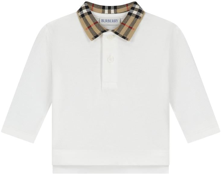 Burberry Inf Boy Polo Shirts Wit