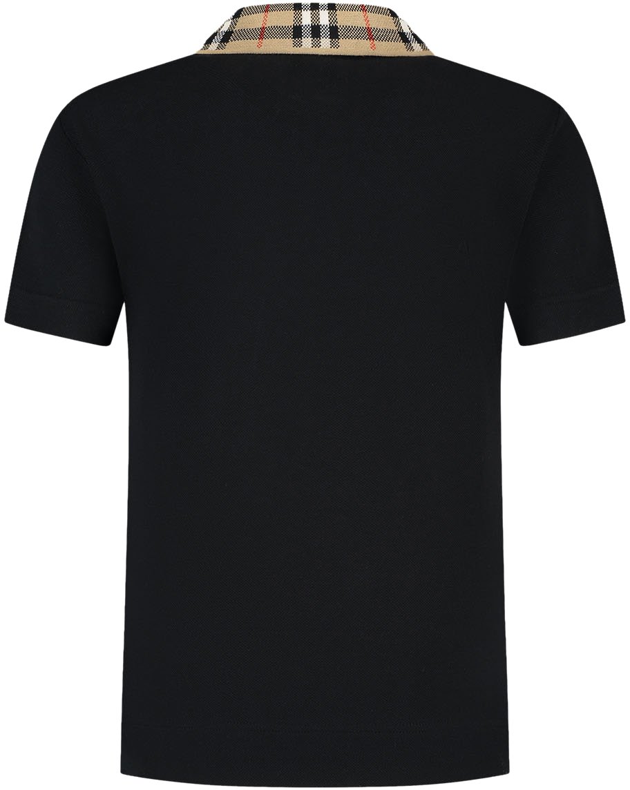 Burberry Kid Boy Polo Shirts Zwart
