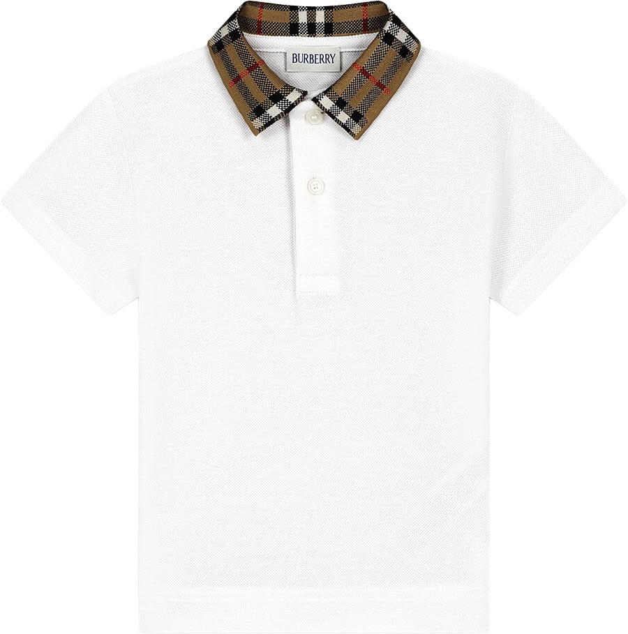 Burberry Inf Boy Polo Shirts Wit
