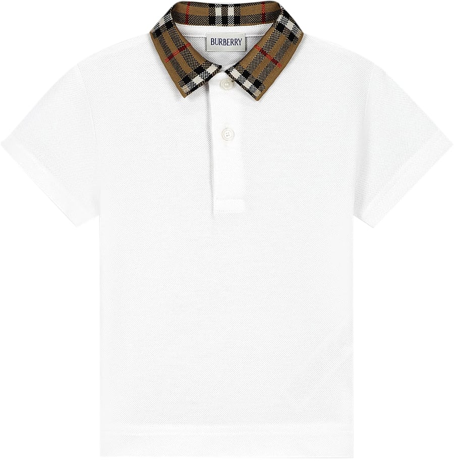 Burberry Inf Boy Polo Shirts Wit