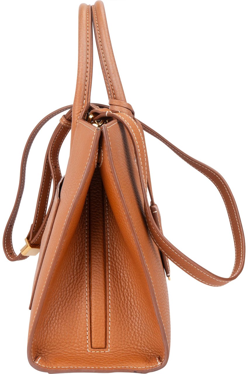 Burberry Burberry Brown Leather Tote City Handbag Bruin