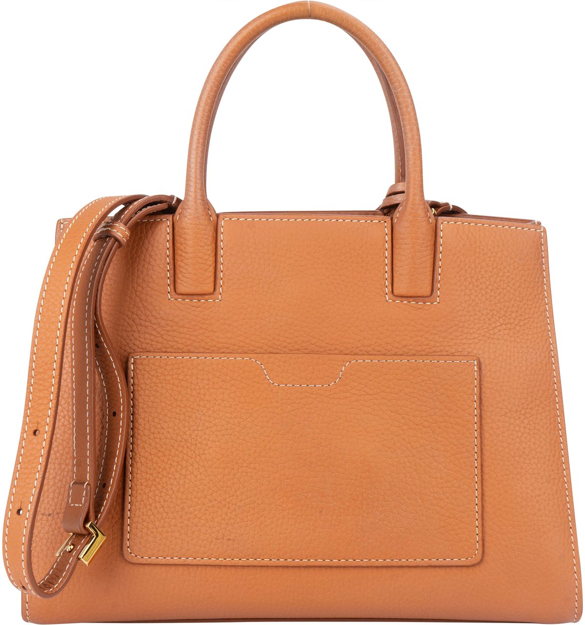 Burberry Burberry Brown Leather Tote City Handbag Bruin