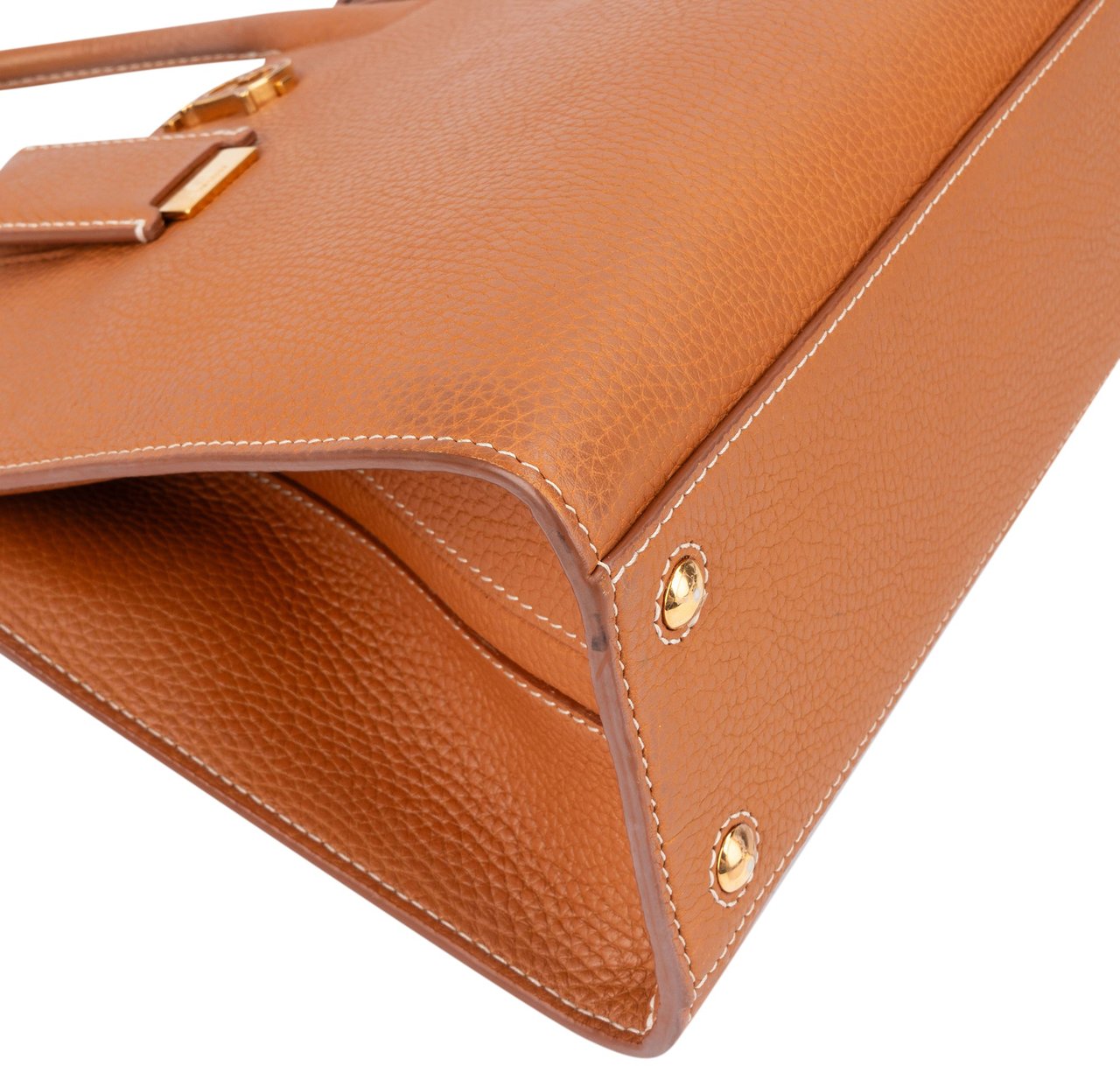 Burberry Burberry Brown Leather Tote City Handbag Bruin