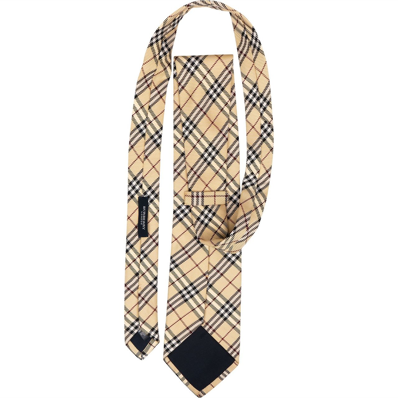 Burberry Burberry Heymarket Check Silk Tie Krawatte Beige