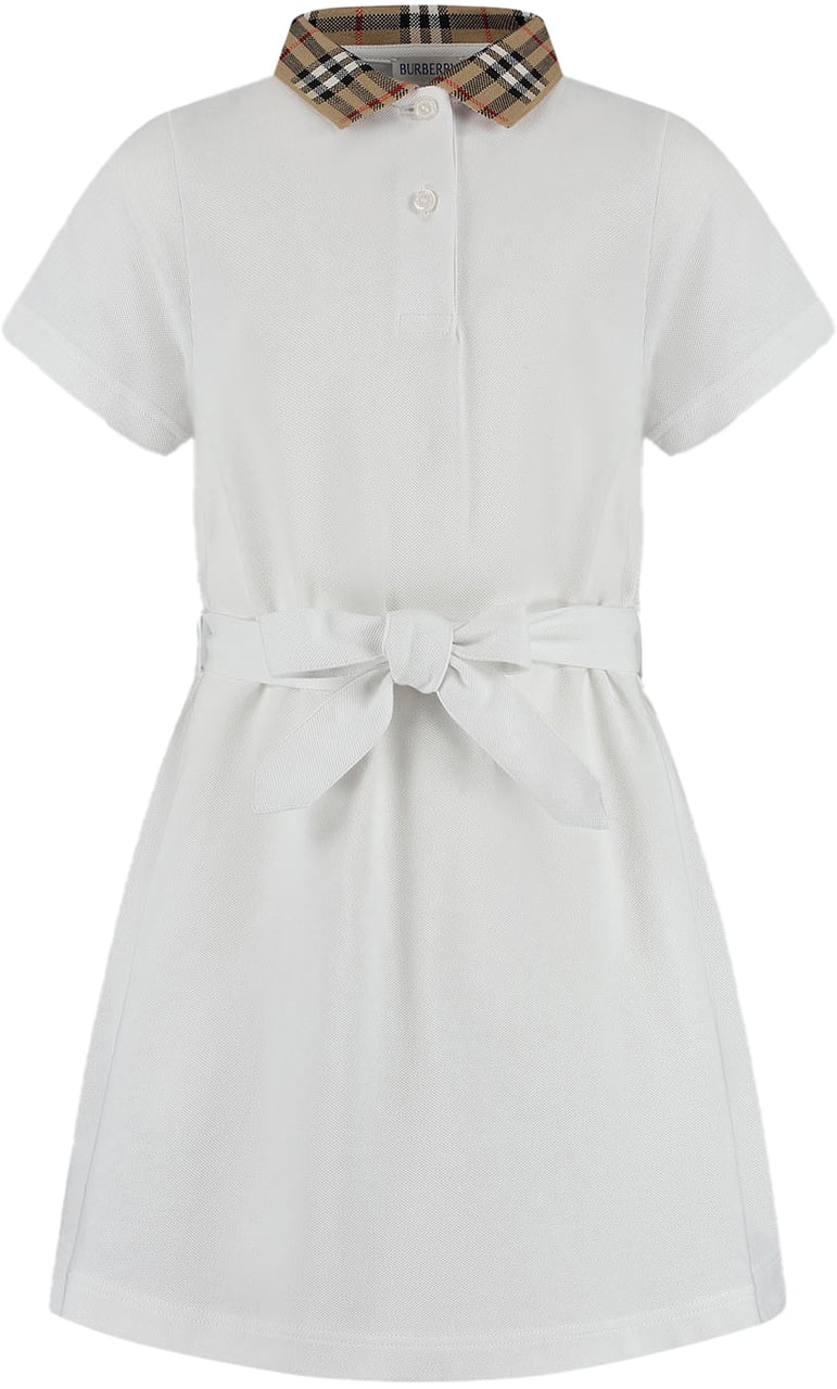 Burberry Kid Girl Jersy Dress Wit