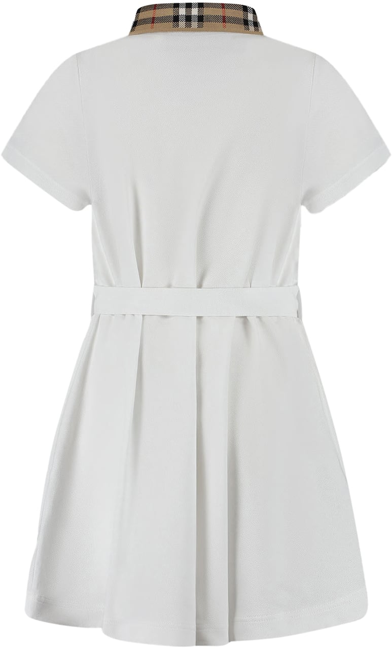 Burberry Kid Girl Jersy Dress Wit