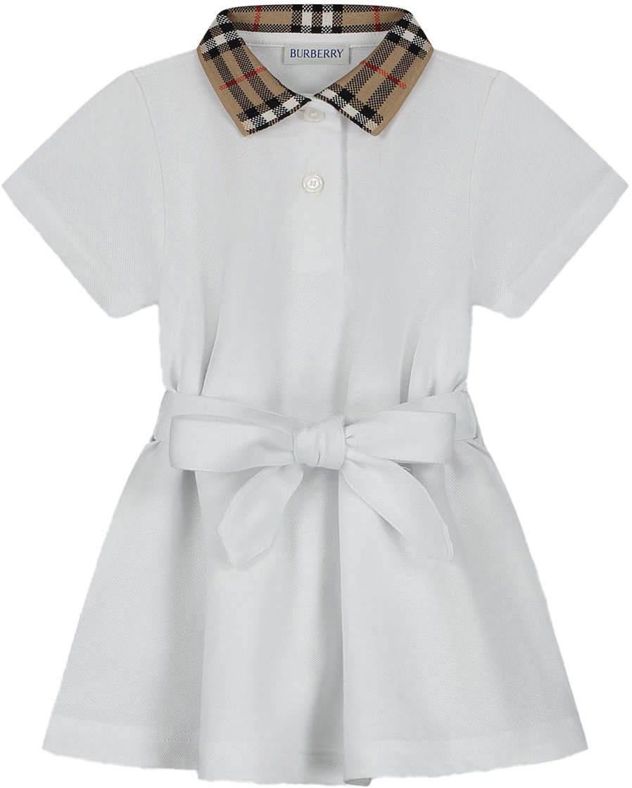 Burberry Inf Girl Jersy Dress Wit