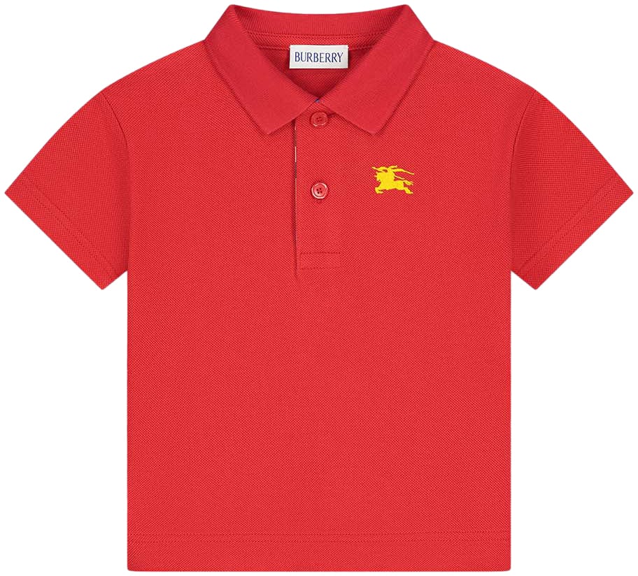 Burberry Inf Boy Polo Shirts Rood