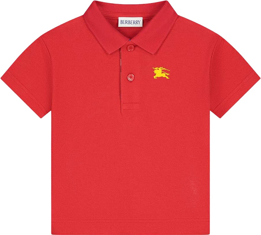 Burberry Inf Boy Polo Shirts Rood