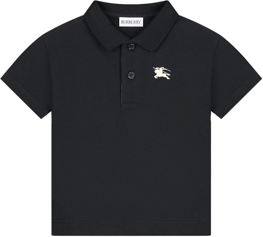 Burberry Inf Boy Polo Shirts Zwart