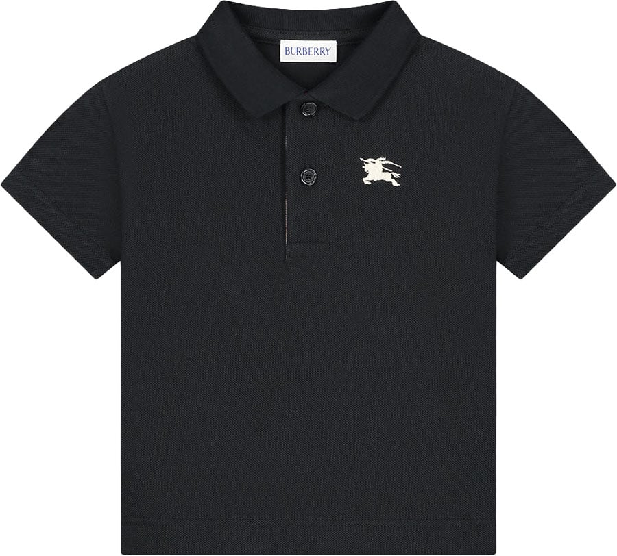 Burberry Inf Boy Polo Shirts Zwart