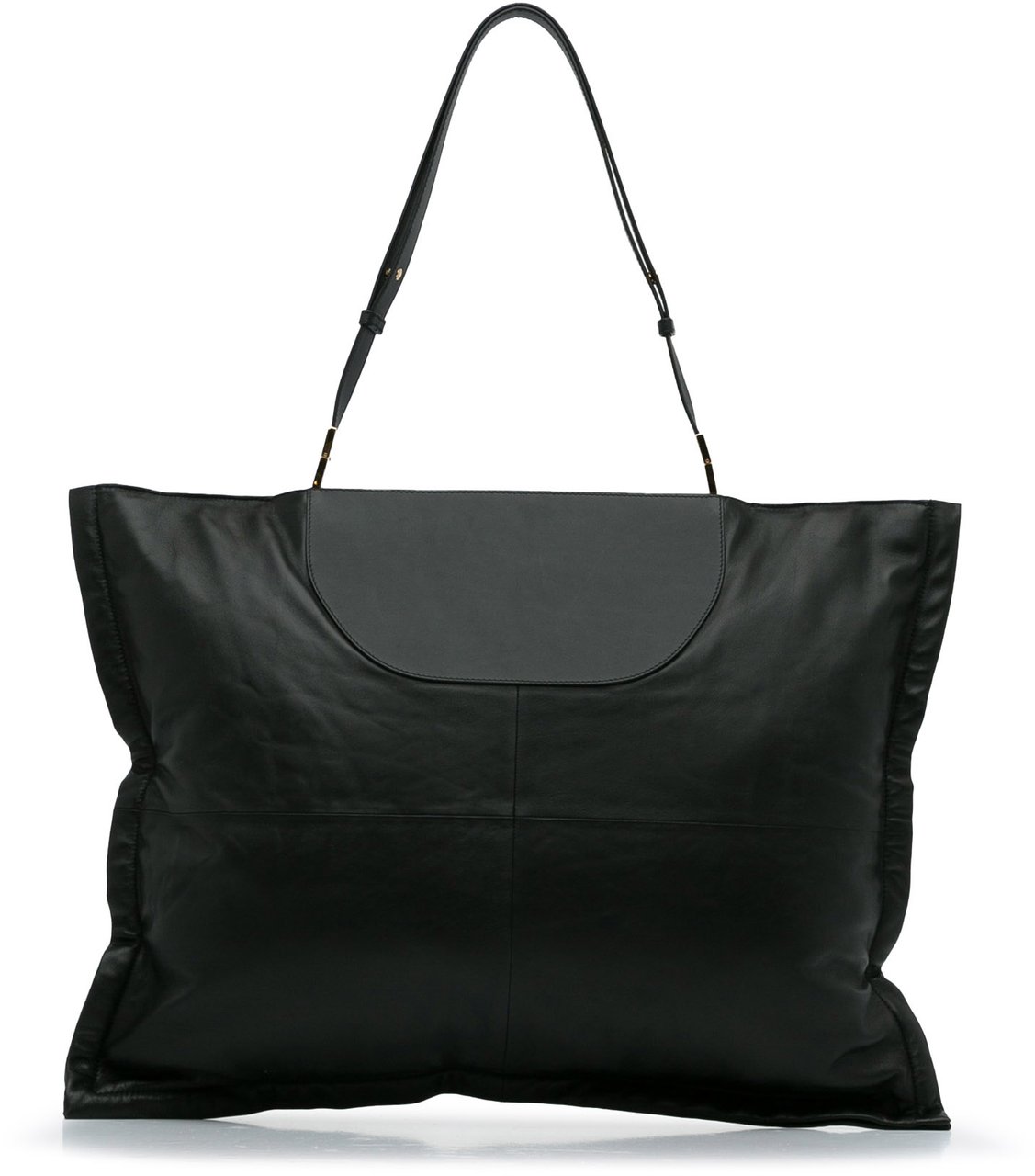 Burberry Lambskin Olympia Scarf Tote Zwart