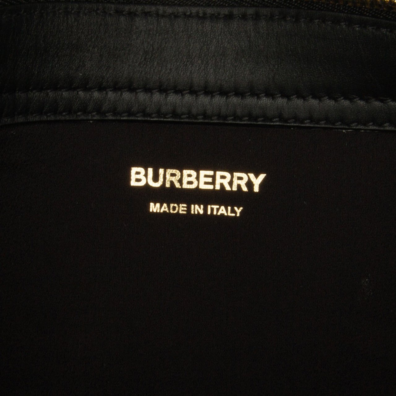 Burberry Lambskin Olympia Scarf Tote Zwart