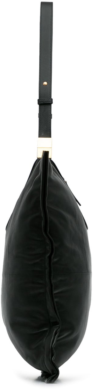 Burberry Lambskin Olympia Scarf Tote Zwart