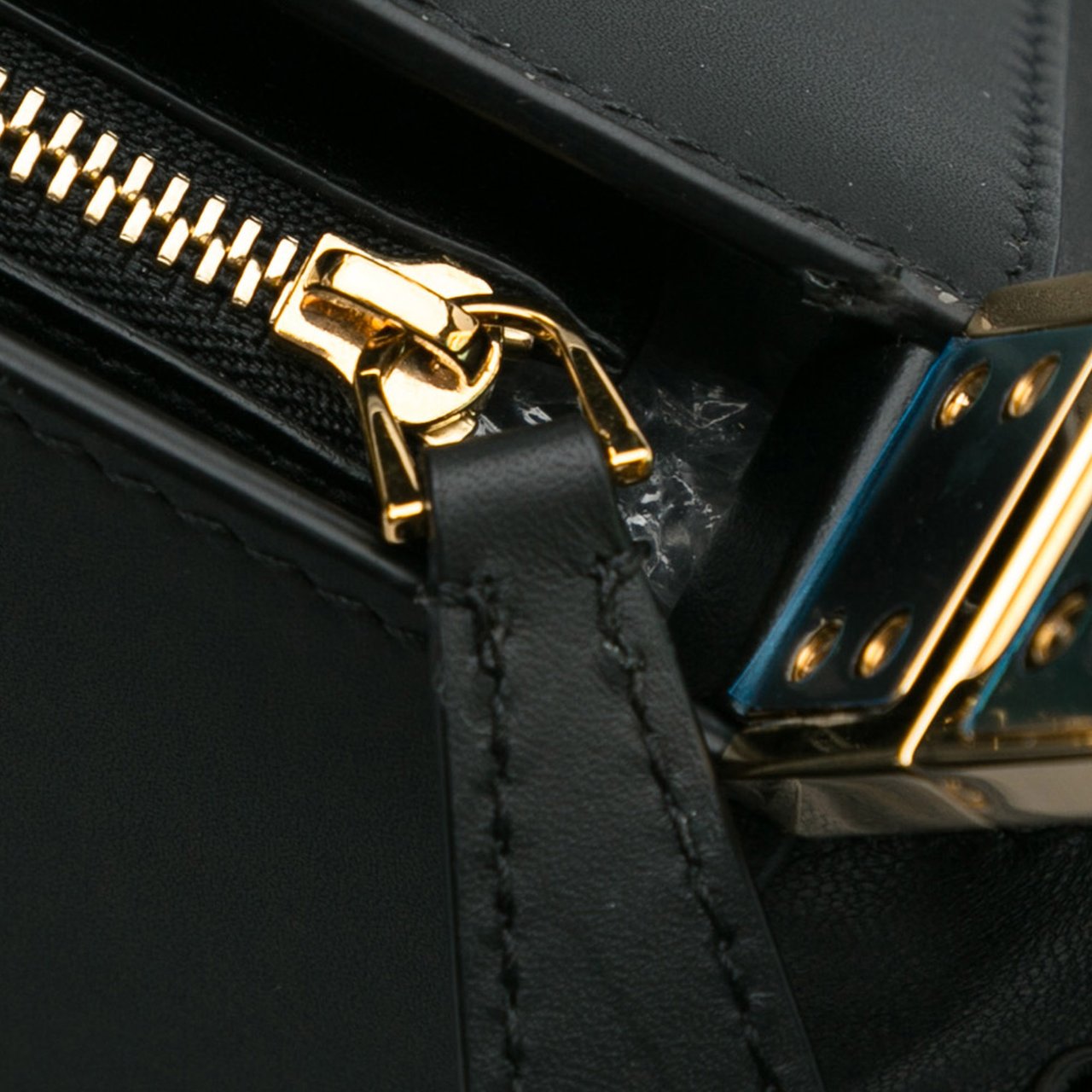 Burberry Lambskin Olympia Scarf Tote Zwart