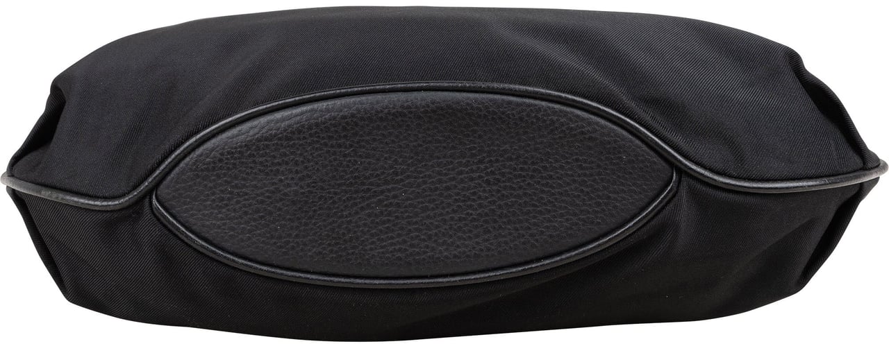 Burberry Nova-Check Monogram Hobo Shoulder Bag Zwart