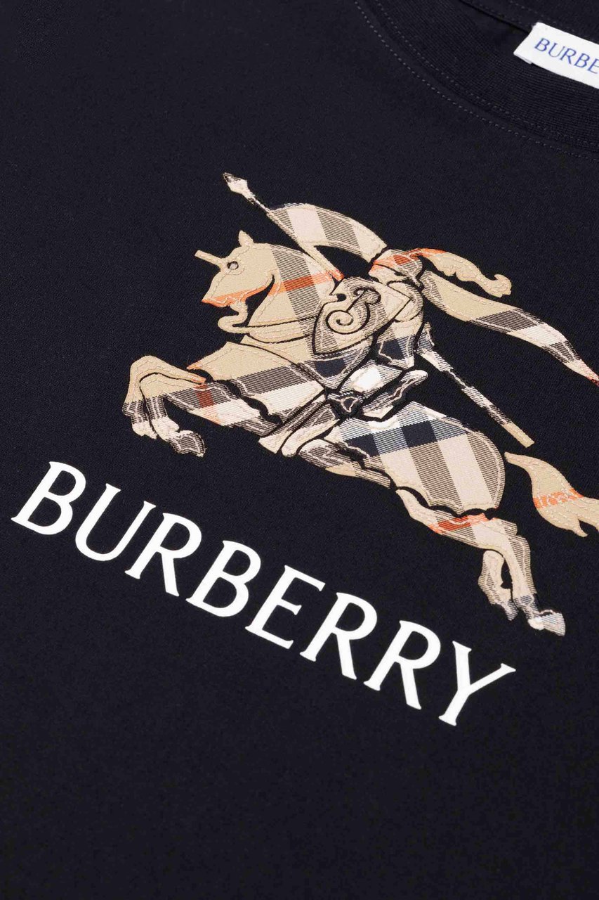 Burberry Kid Boy T-shirts Zwart