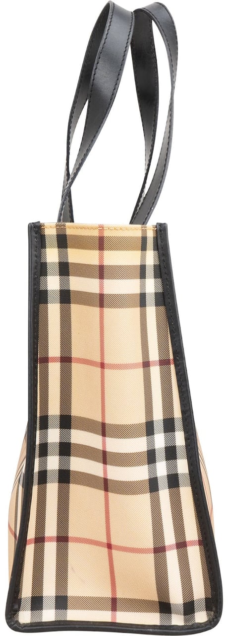 Burberry Nova-Check Monogram Shoulder Bag Beige