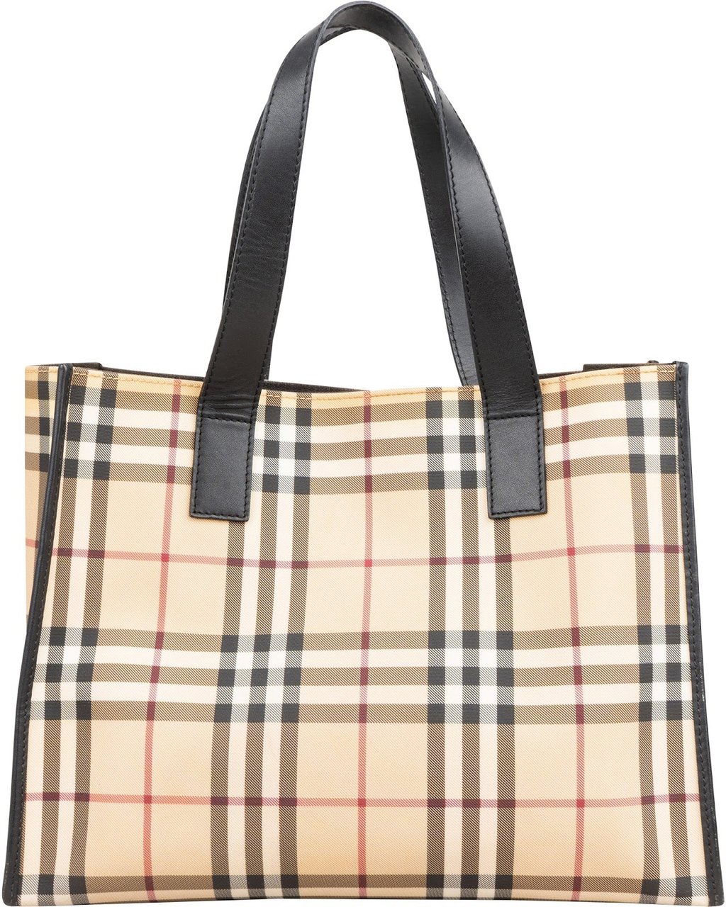 Burberry Nova-Check Monogram Shoulder Bag Beige