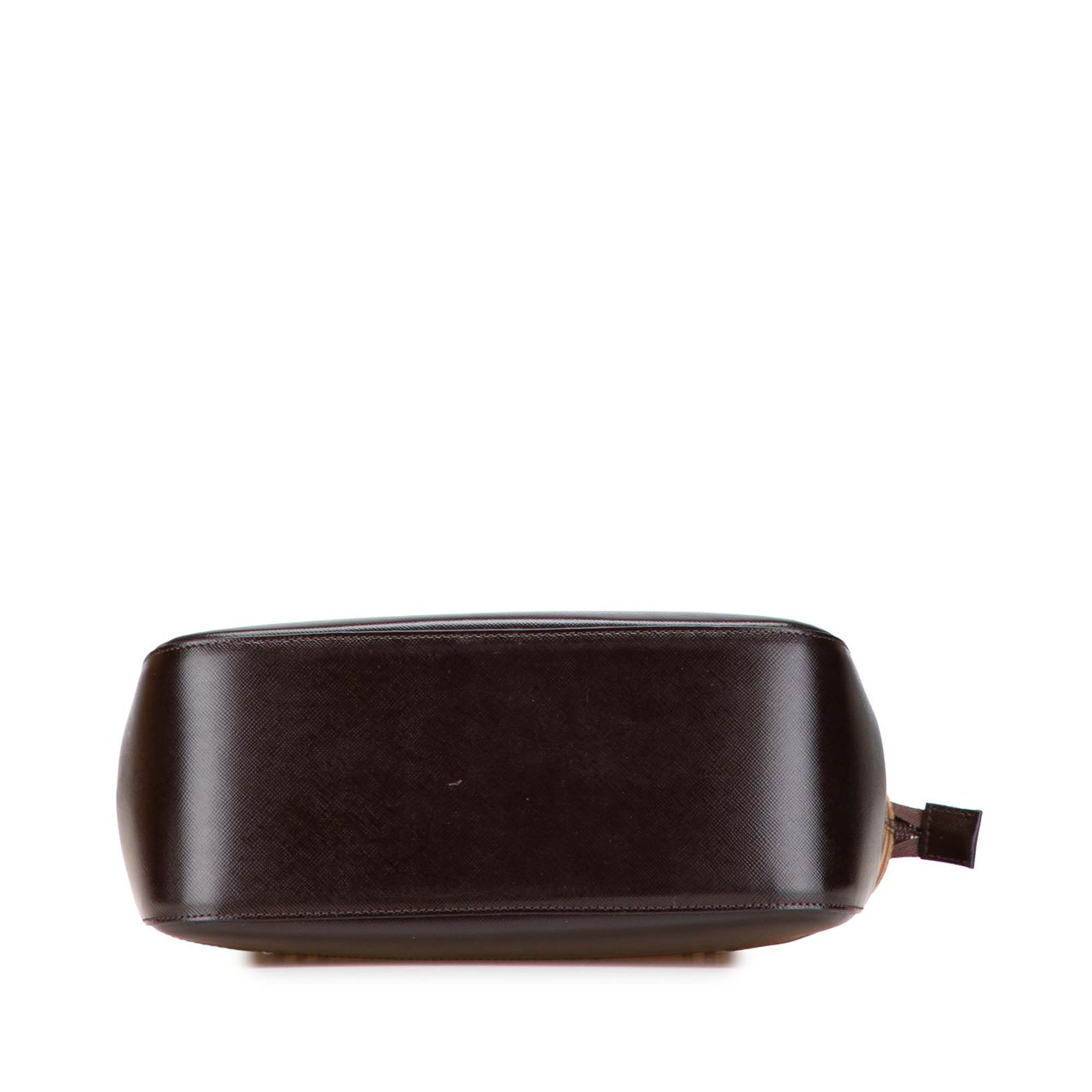 Burberry Haymarket Check Canvas Handbag Bruin