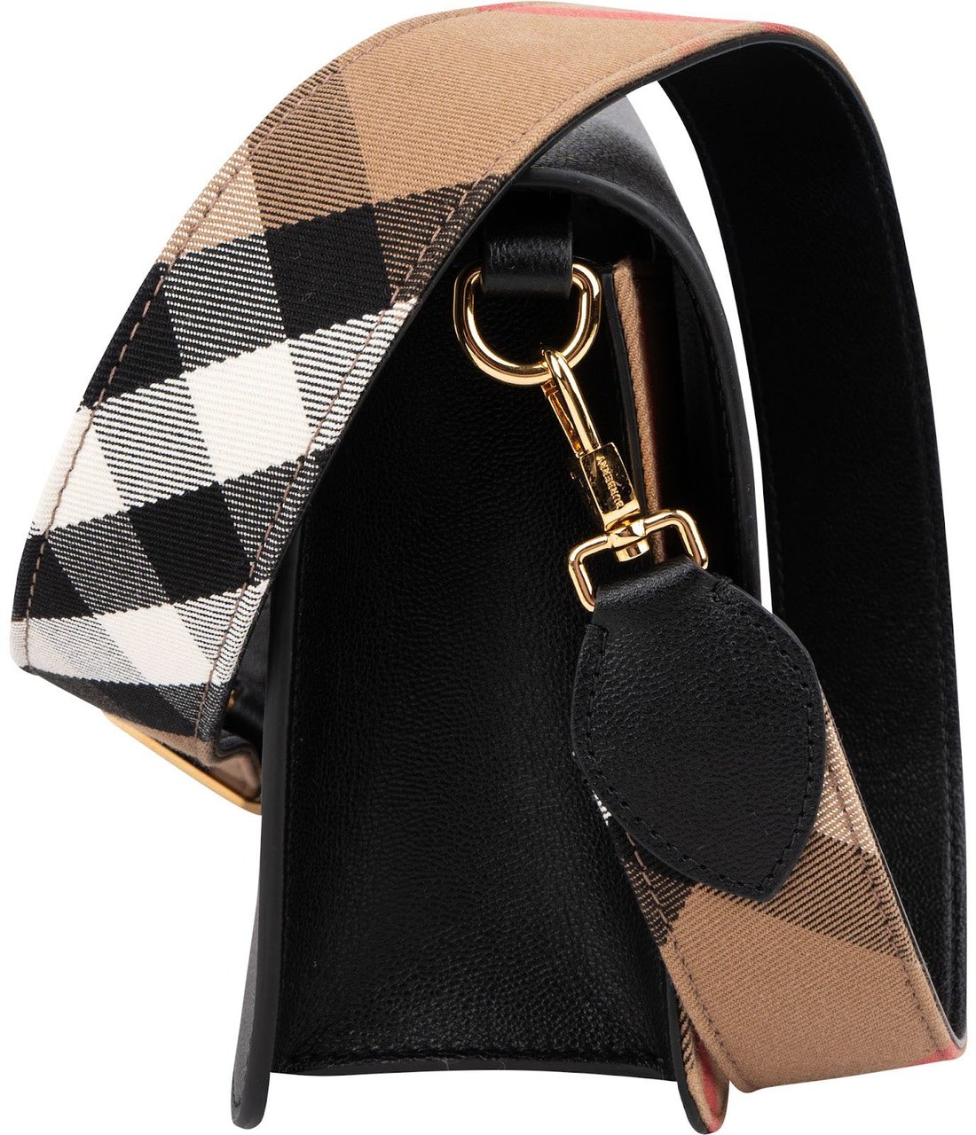 Burberry Nova-Check Monogram Mackford Crossbody Bag Zwart