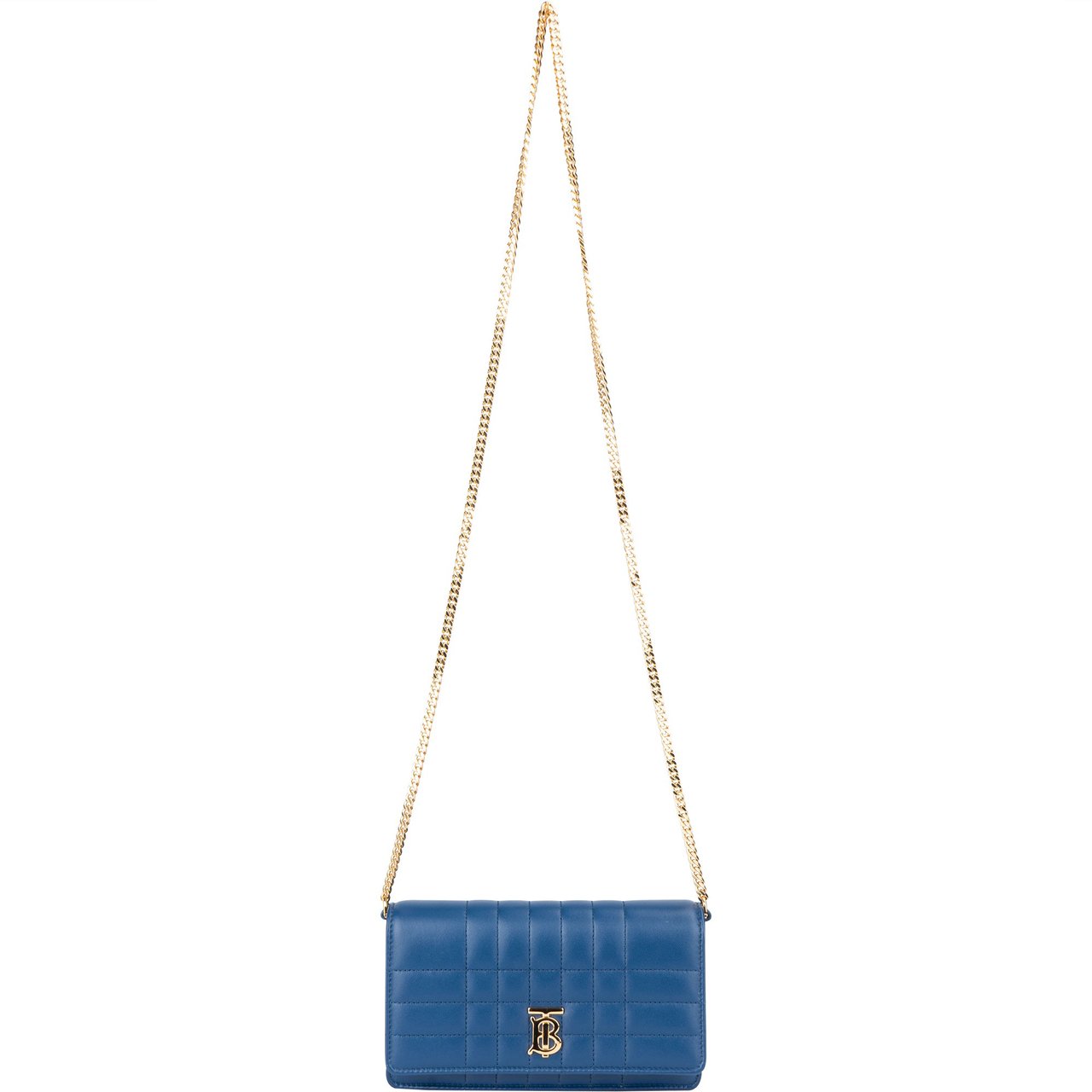 Burberry Burberry Blue Quilted Leather Lola Crossbody Bag Divers