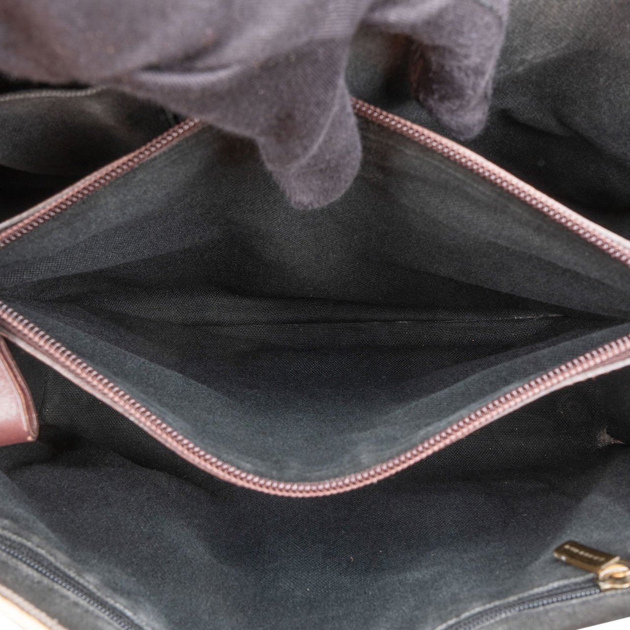 Burberry Haymarket Check Tote Shoulder Bag Beige
