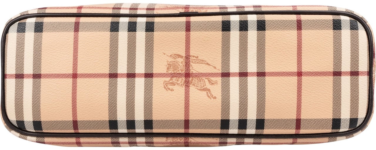 Burberry Nova-Check Monogram Tote Handbag Bruin