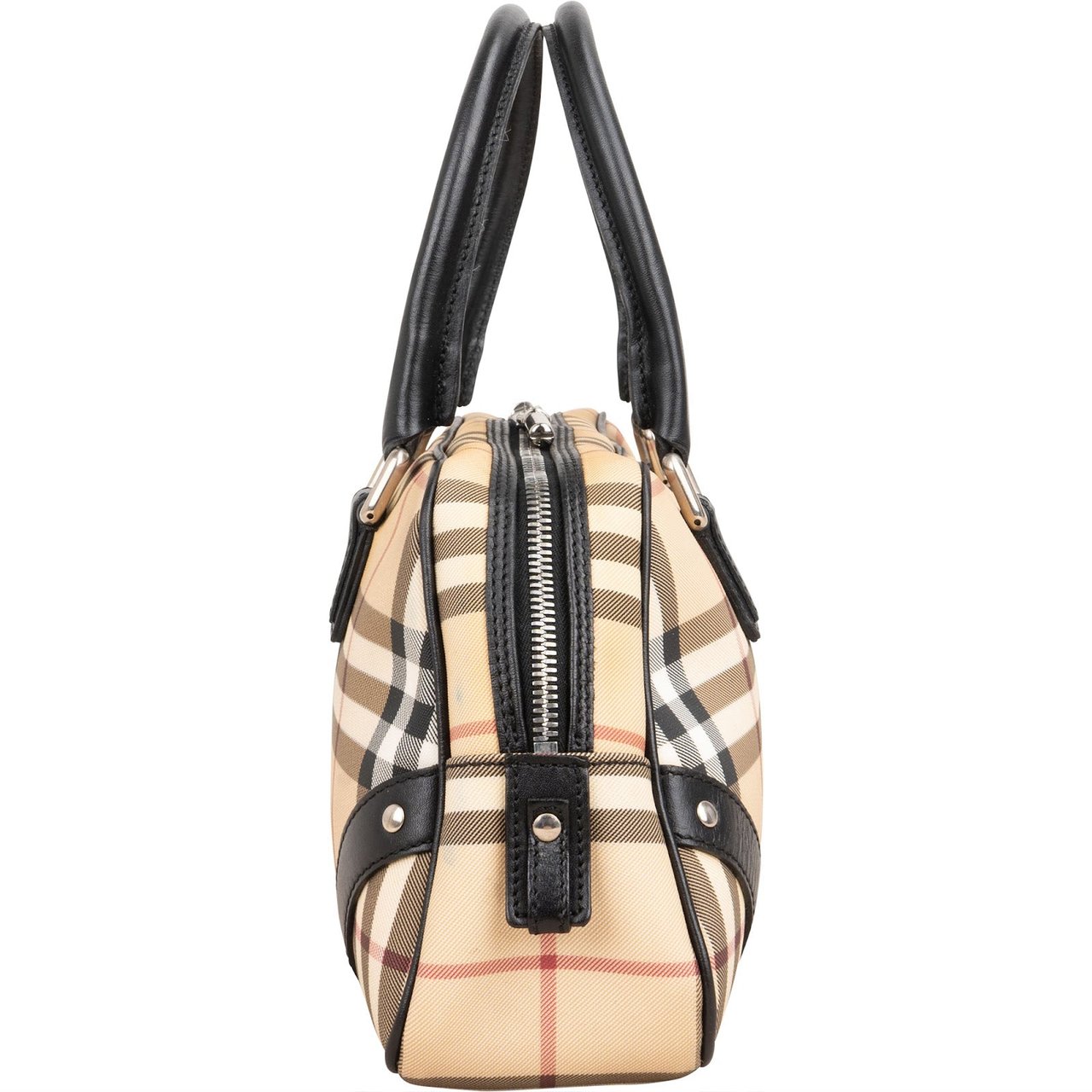 Burberry Nova-Check Monogram Boston Handbag Divers