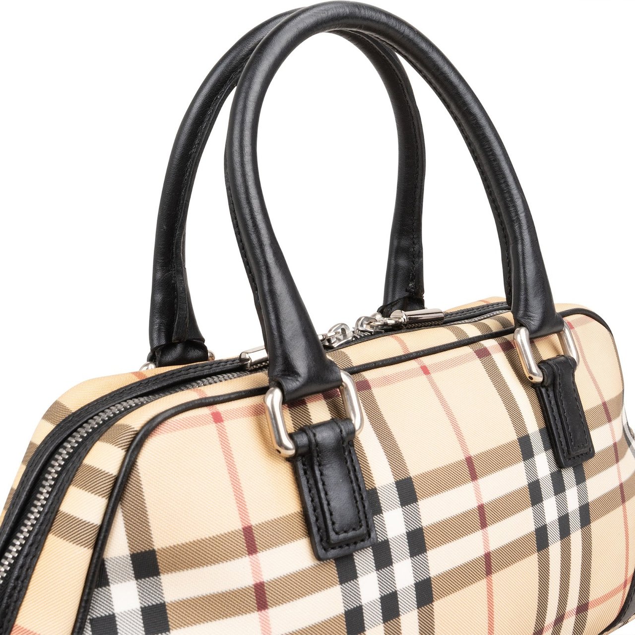 Burberry Nova-Check Monogram Boston Handbag Divers