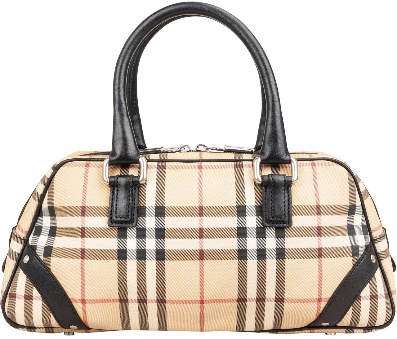 Burberry Nova-Check Monogram Boston Handbag Divers