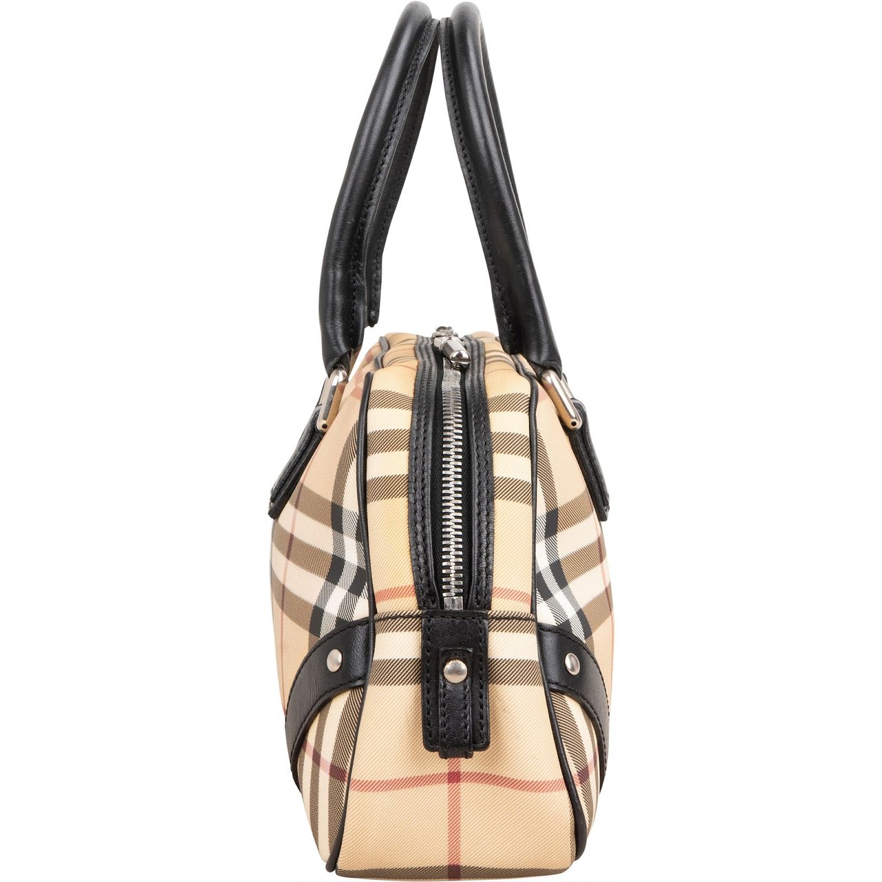Burberry Nova-Check Monogram Boston Handbag Divers